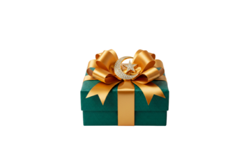 Ramadan Gift Box with Elegant Gold Ribbon