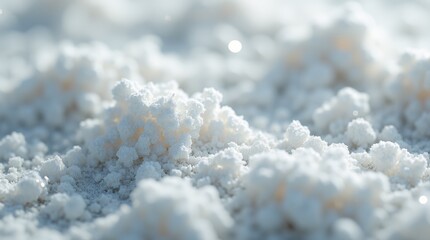 white melted glass slag, macro texture, Cloud Dancer Color of 2026.