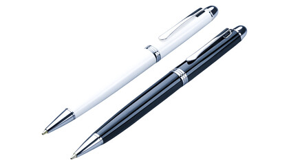 Fototapeta premium Black and White Ballpoint Pen Isolated PNG