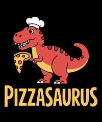 Pizzasaurus T-Rex Dinosaur Pepperoni Pizza Halloween Funny