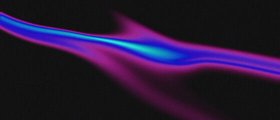 Vibrant Neon Energy Wave Abstract with Blue Magenta and Cyan Glowing Trails on Black Backdrop