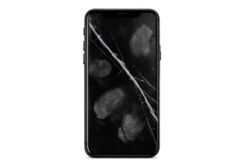 Broken Phone Screen With Fingerprints, transparent background image