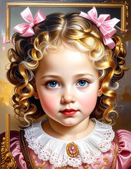 Artistic Portrait of a Little Renaissance Girl 18