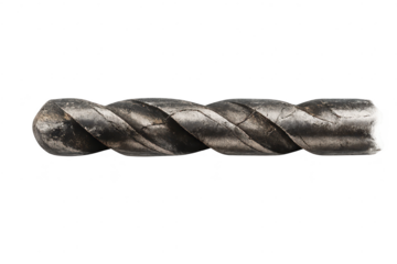 Twisted metal bar isolated with transparent background, design element.