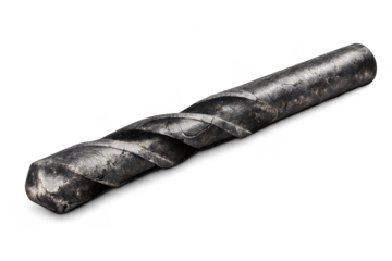 Textured Metal Bar Isolated on a transparent background, Detail View