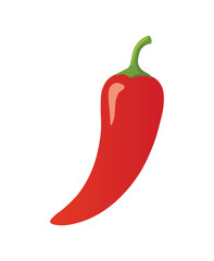 Red Chili Pepper Spicy Food Illustration