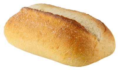 Bread. Fresh white bread loaf with crispy golden crust. Traditional bakery product, homemade wheat bread for food design, cooking, grocery, breakfast, baking, sandwich preparation. Rustic bakery