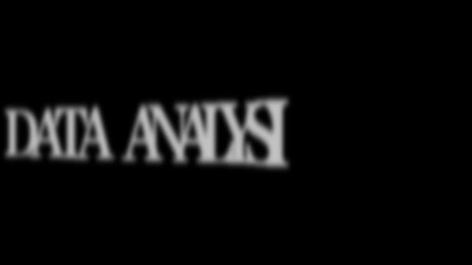 Animate text “DATA ANALYSIS” in bold uppercase typography. Smooth fade-in reveal, subtle glow, clean kinetic motion, centered layout, black background, modern analytical corporate text style.