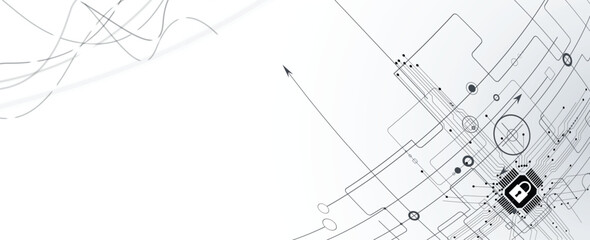 Future cyber technology web services for business and internet project.