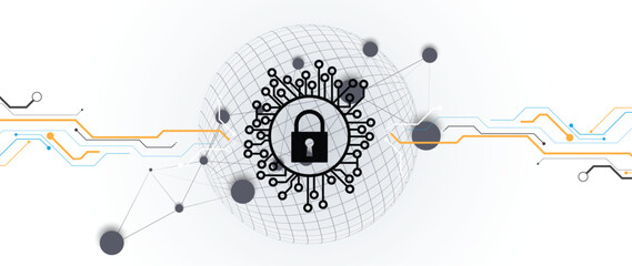 Future cyber technology web services for business and internet project.