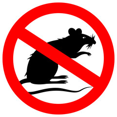 Stop parasites vector sign