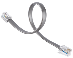 Twisted pair patch cord, gray internet cable