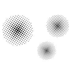 abstract halftone dots