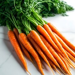 carrots on a white background