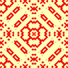 Ethnic ornament. Seamless pattern. Geometrical backdrop. Linear background. Geometric wallpaper. Tribal motif. Embroidery digital paper. Textile print. Abstract vector