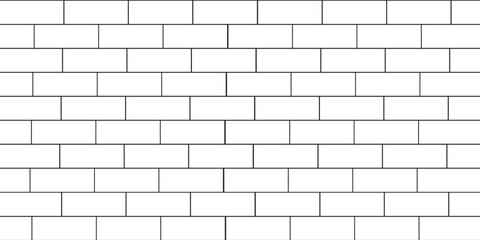Fototapeta premium White and black brick wall background.eps10