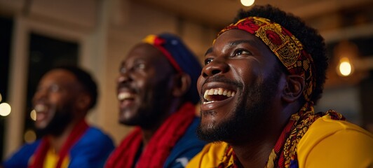 Man in yellow shirt smiling at camera.