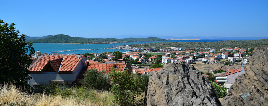 A view from Cunda Island, located in Balikesir, Turkey.