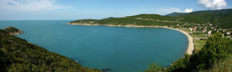 A nature view from the Kapidag Peninsula in Balikesir, Turkey.