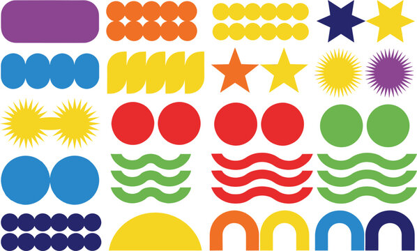 Random Orange Shapes