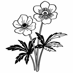 Creative Detailed Meadow Buttercup Vector Illustration | Wildflower Botanical Artwork | Nature Floral Design