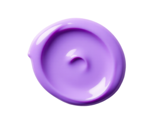 A close-up shot of a purple object on a white surface
