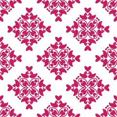 Obraz premium seamless floral pattern, pattern, flower, seamless, floral, wallpaper, design, pink, illustration, art, spring, decoration, nature, ornament, flowers