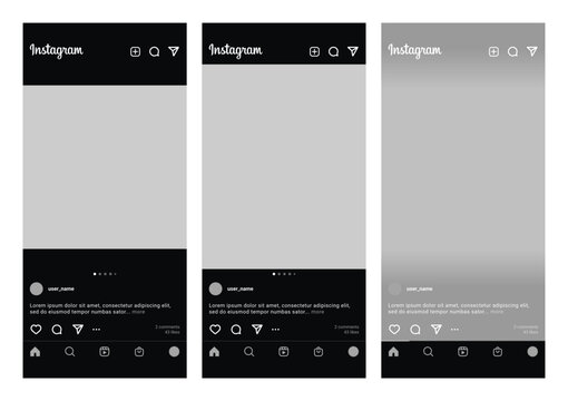 Instagram Post Template New UI Size