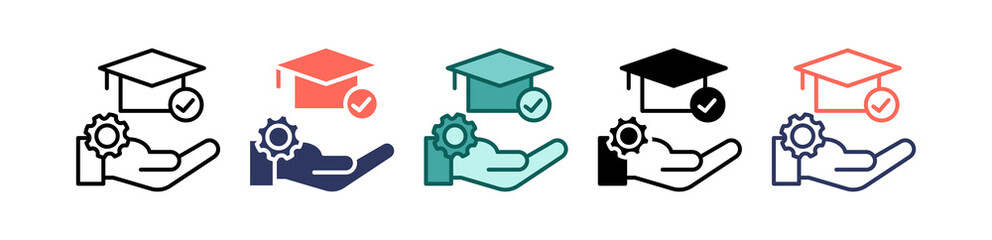 Educational Responsibility multiple icon