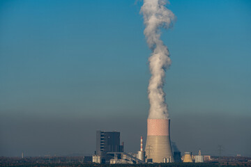the Jaworzno coal-fired power plant operating at full capacity at the beginning of winter