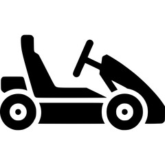 Go Kart Icon Vector