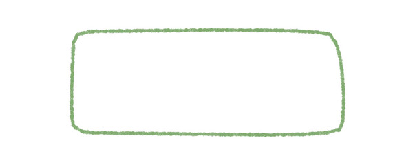 Crayon sketch fluid rectangle with outline and textbox form. Box border as label for text banner, with a frame shaped in an organic style. Background and graphic concept for creative design.