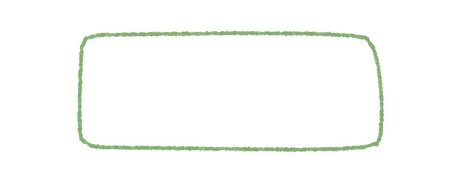 Crayon sketch fluid rectangle with outline and textbox form. Box border as label for text banner, with a frame shaped in an organic style. Background and graphic concept for creative design.