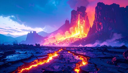 a landscape transformed by a rift