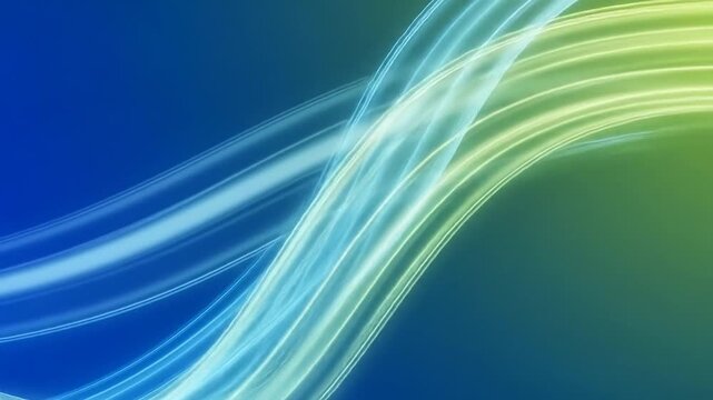 Abstract Blue Green Gradient Background with Translucent Rounded Geometric Shapes.