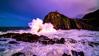 the visual impact of a sea storm