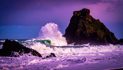 rough surf in a dangerous storm
