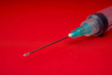 Transparent medical syringe and needle