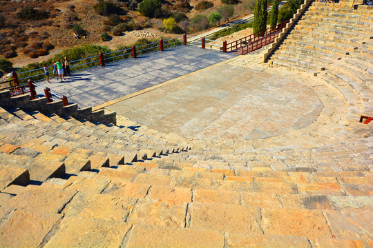 The Curium (Kourion) Ancient Theatre is located in Episkopi village, 19 km west of Limassol on the way towards Paphos