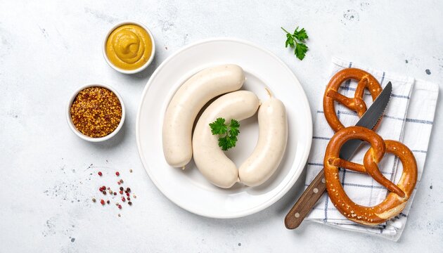 Wei&szlig;wurst &ndash; traditionelle bayerische Br&uuml;hwurst 