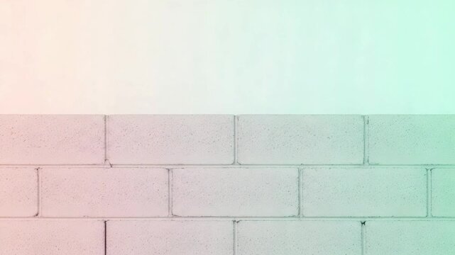 Abstract pastel-hued brick wall texture with soft color gradients and geometric patterns