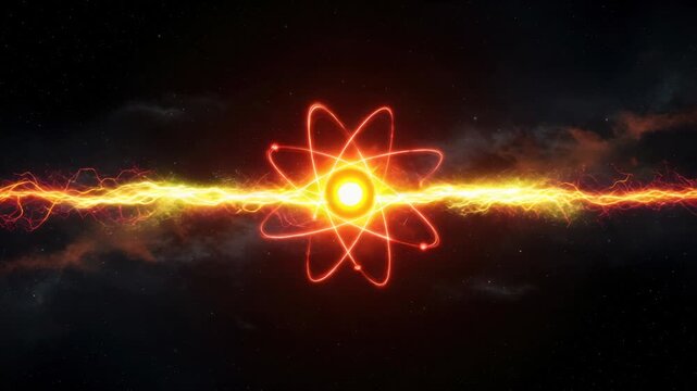 Energetic Atomic Orbitals with Plasma Discharge Across a Starry Cosmos