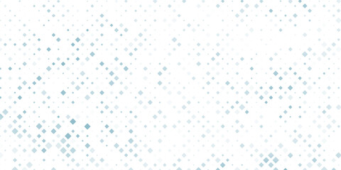 Abstract geometric pattern with small squares. Design element for web banners, posters, cards, wallpapers, backdrops, panels Blue and white color Vector illustration Grunge halftone background.