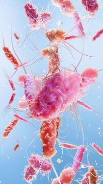 Bacteria with Different Flagella Types, Monotrichous, Amphitrichous, Lophotrichous, Peritrichous, Medical Microbiology animation, Motile Bacterial Cells, Rod-Shaped and Spiral Bacteria, Microscopic An