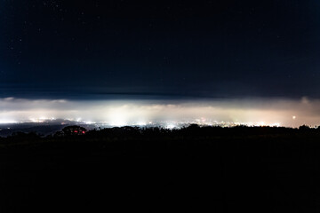Starry Sky and Nightscape in Mist①
