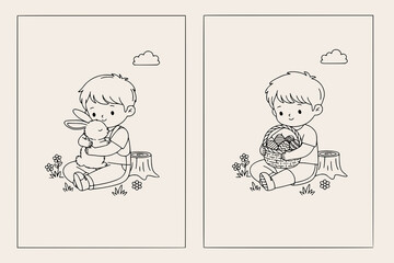 Happy Easter Holiday Vector Illustration