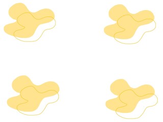 Memphis pattern in orange color with white background for frame ,decoration or other