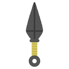 手書き風のアイコン　クナイ