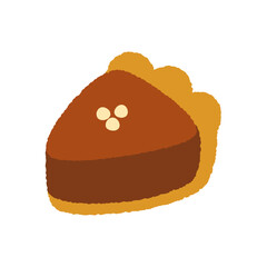 丸みを帯びたかわいいスイーツチョコタルト