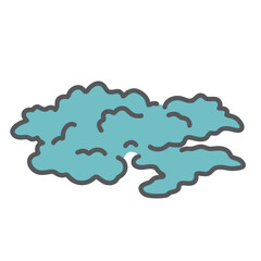 ブリストルスケール Type 6（泥状便・不定形の泥状）のイラスト